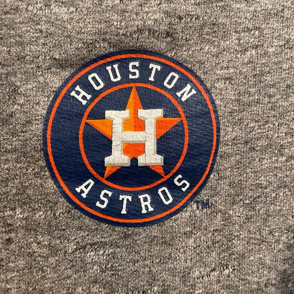 Gray Houston Astros Pullover Sweatshirt - Picture 2 of 5